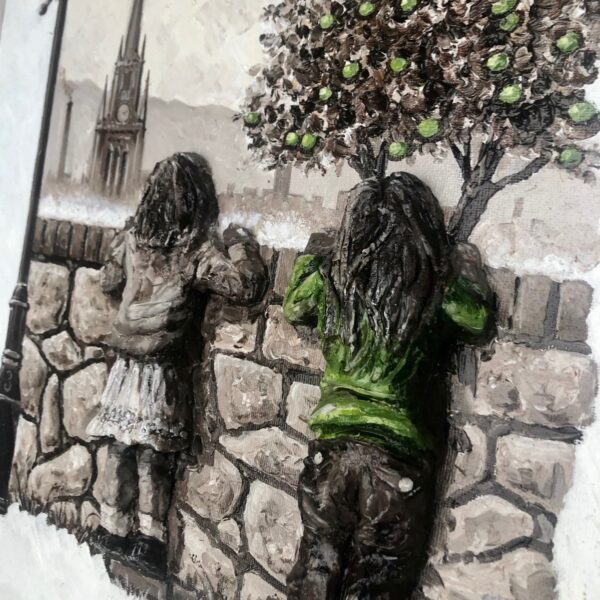 The Great Beyond, Original Oil Painting and Three-Dimensional Clay - Image 3