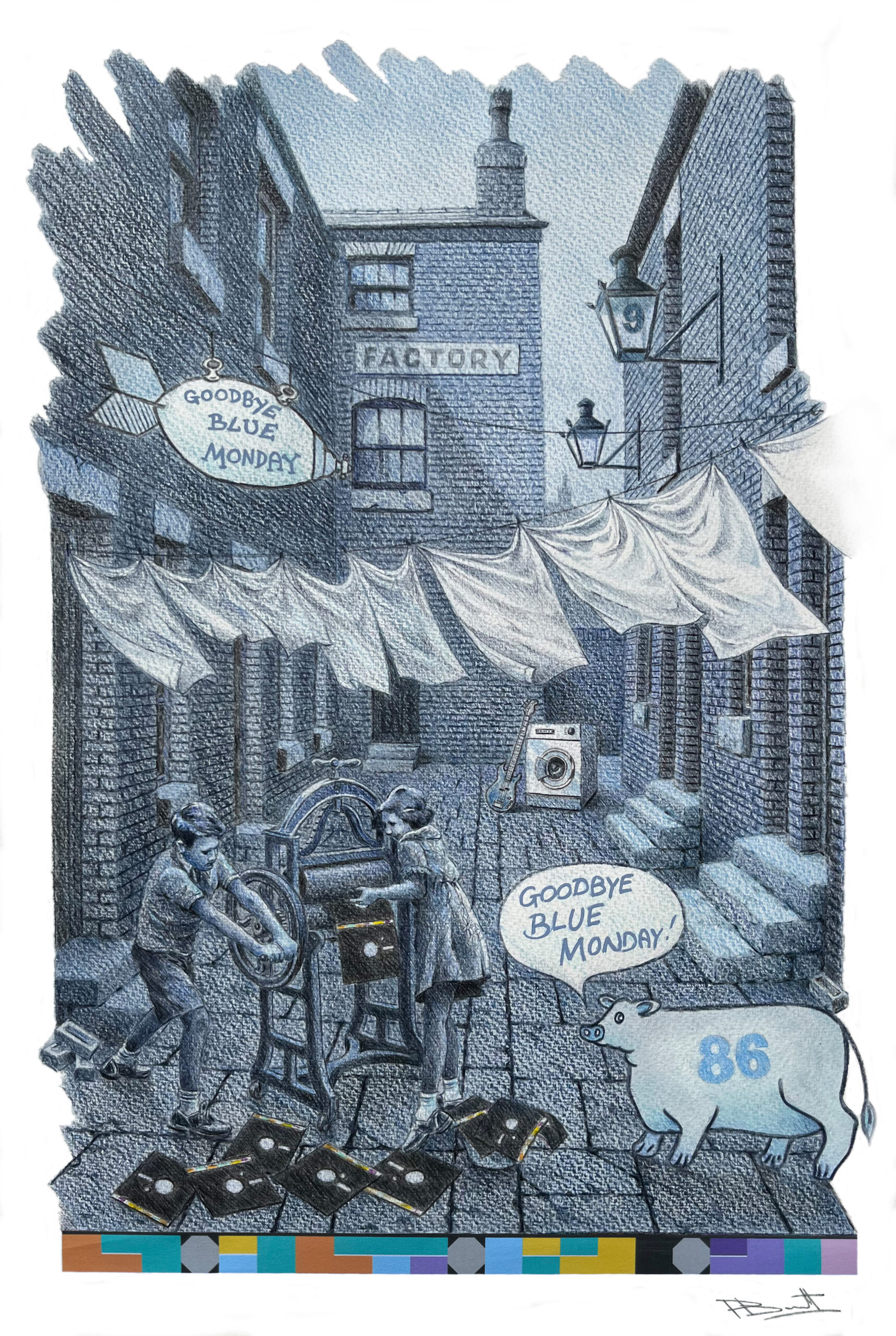Blue Monday, Original Artwork